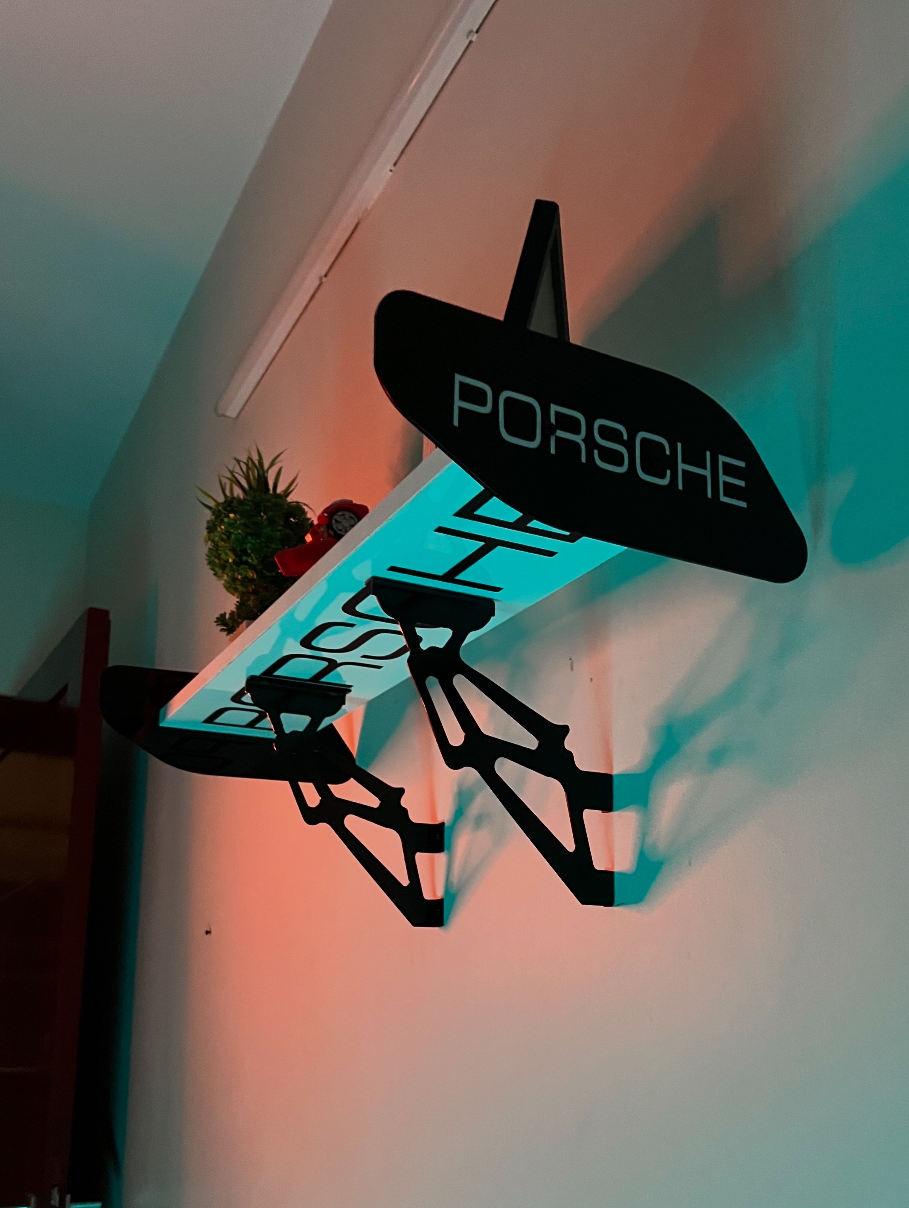 Wall Spoiler Shelf – Modern Automotive Display Shelf