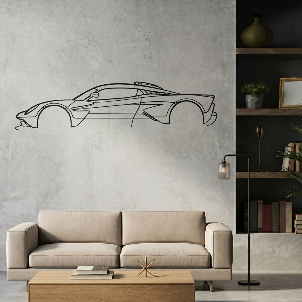 McLaren P1 Metal Wall Art – Premium Laser-Cut Supercar Wall Decor