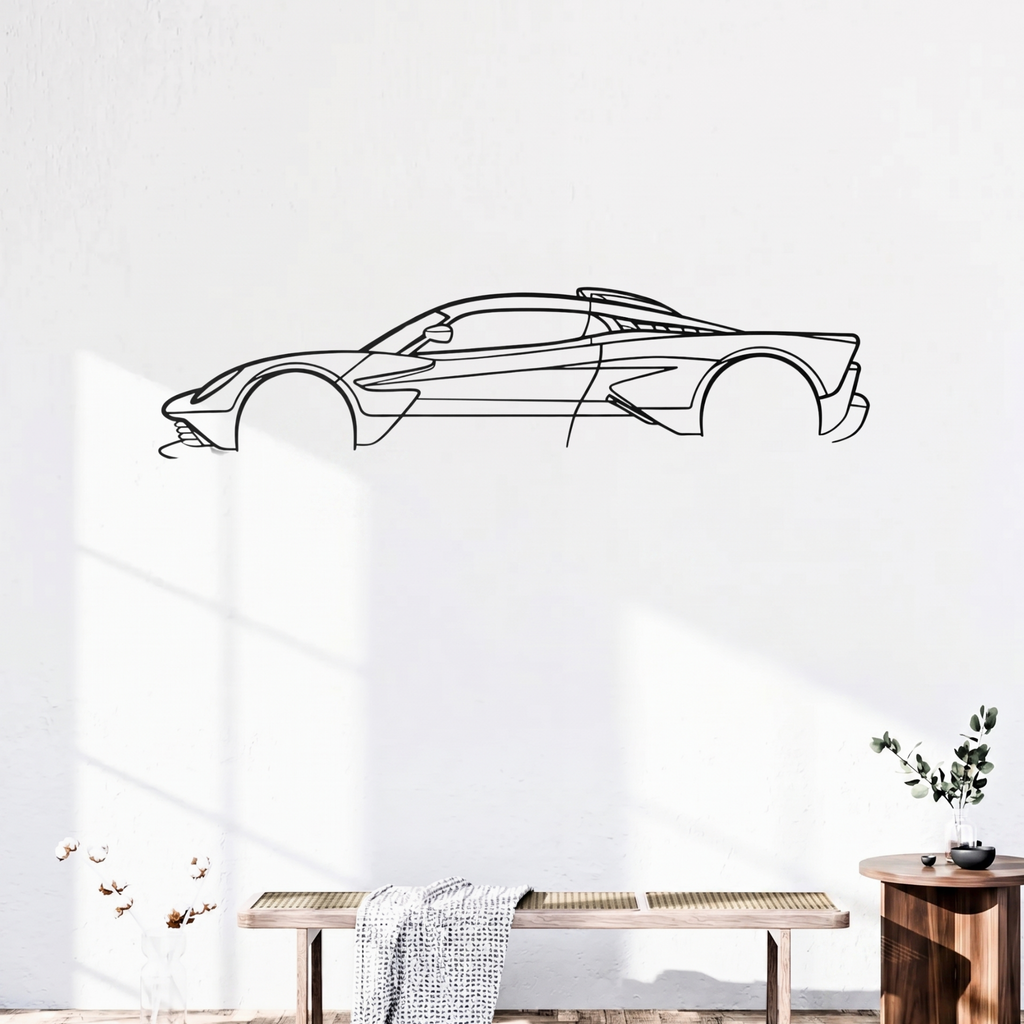 McLaren P1 Metal Wall Art – Premium Laser-Cut Supercar Wall Decor