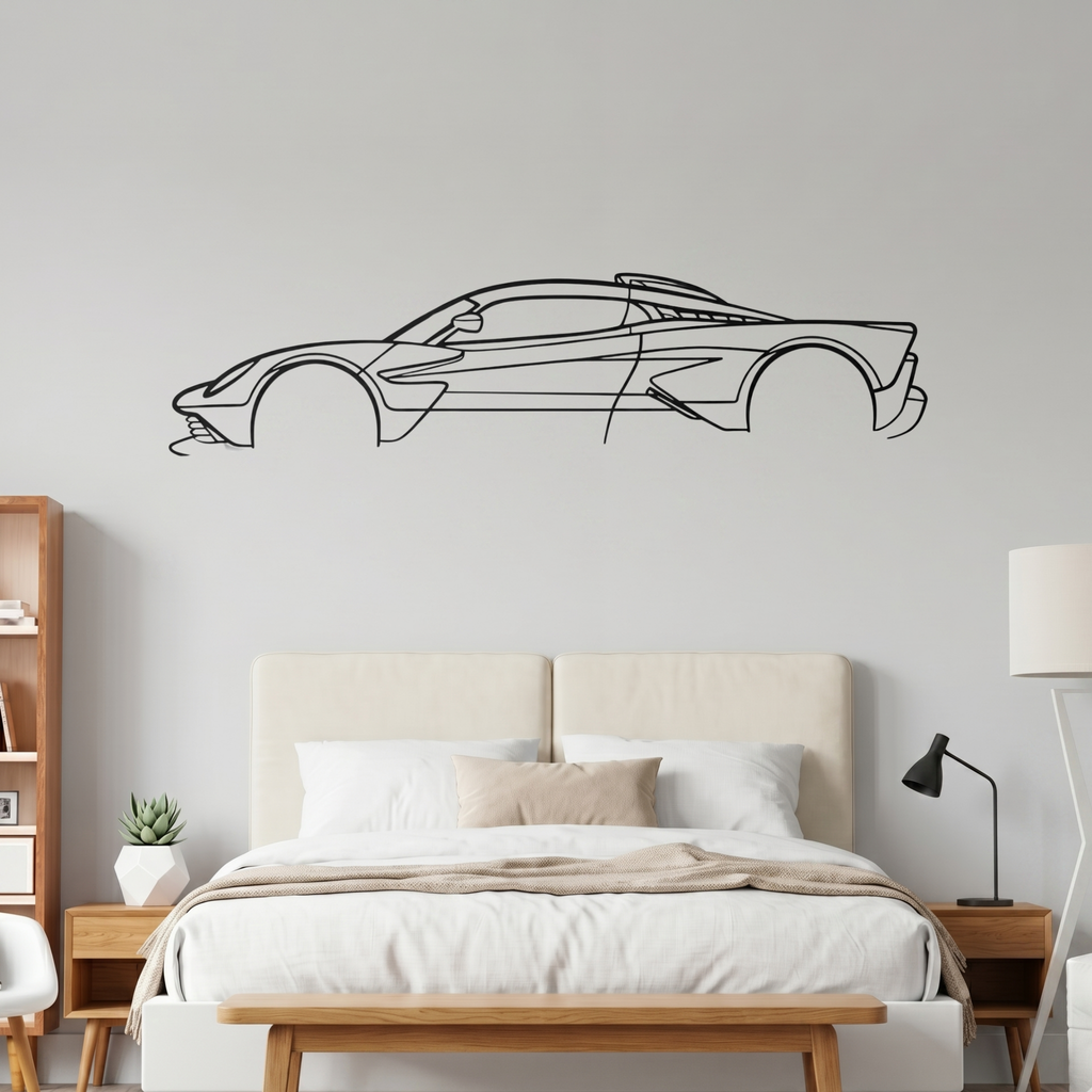 McLaren P1 Metal Wall Art – Premium Laser-Cut Supercar Wall Decor