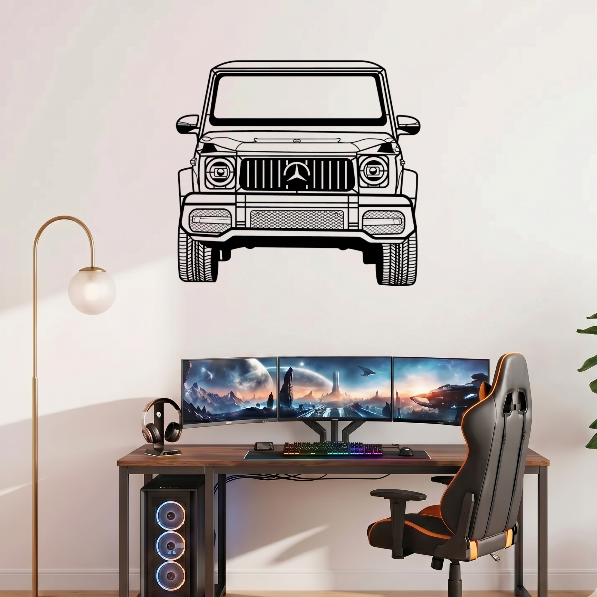 Mercedes G-Wagon Car Metal Laser Cut Metal Wall Art | Premium Steel Wall Decor