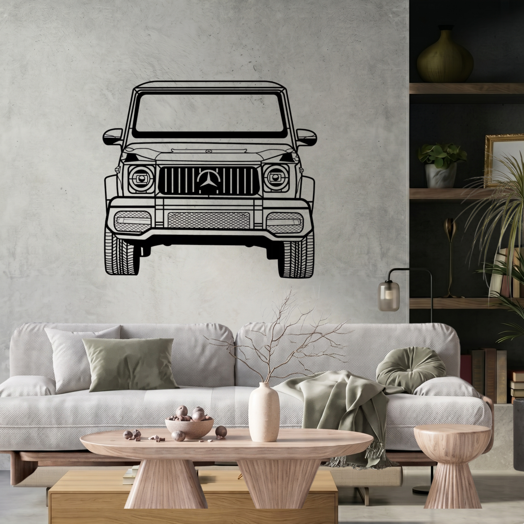 Mercedes G-Wagon Car Metal Laser Cut Metal Wall Art | Premium Steel Wall Decor