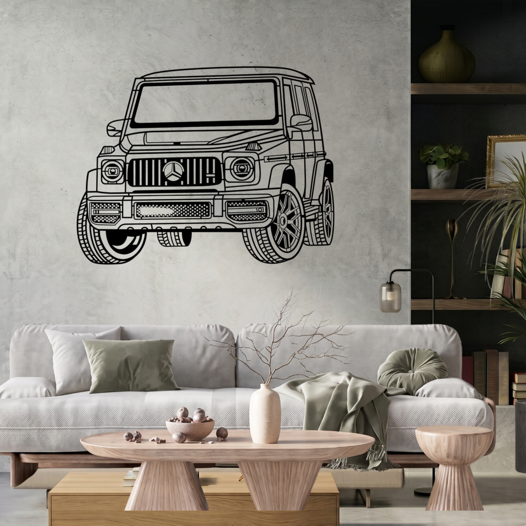 Mercedes-Benz G-Class Laser Cut Metal Wall Art | Premium Steel SUV Silhouette | Torque Walls