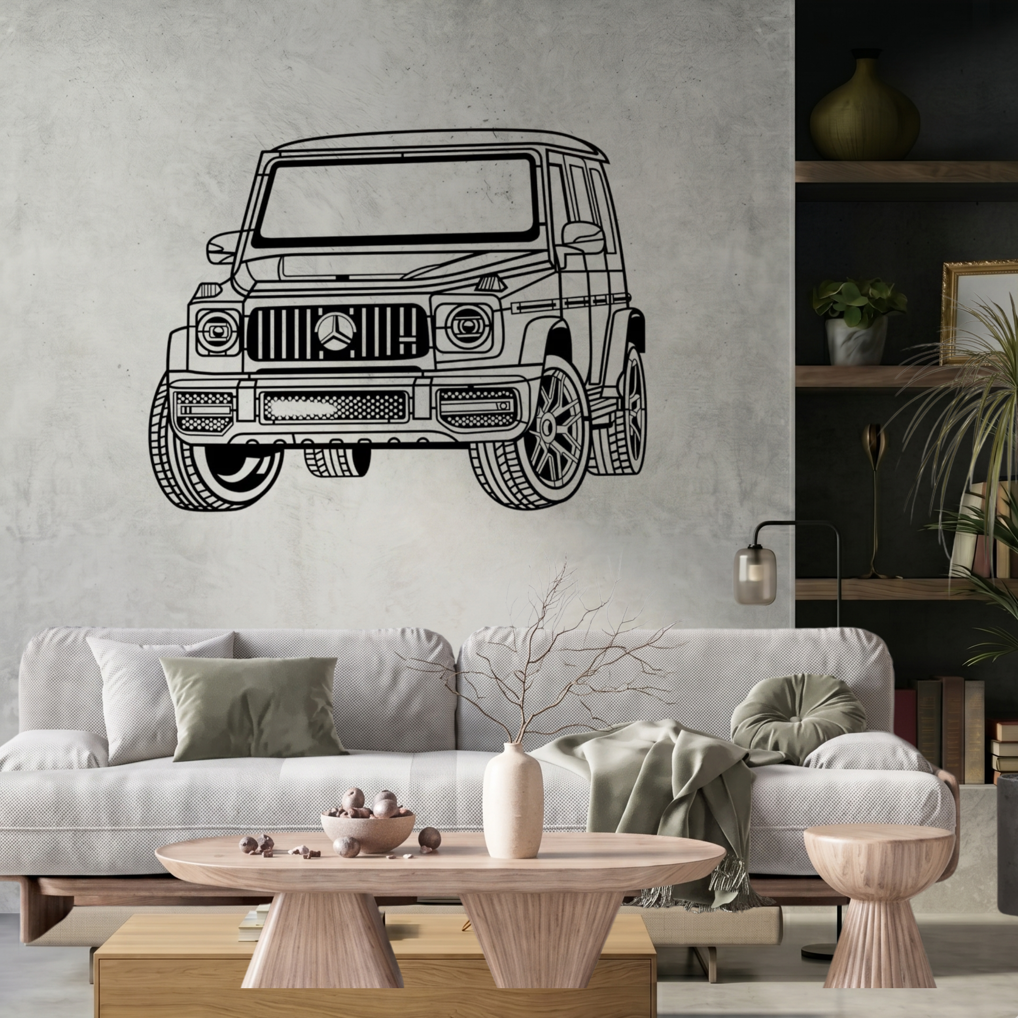 Mercedes-Benz G-Class Laser Cut Metal Wall Art | Premium Steel SUV Silhouette | Torque Walls
