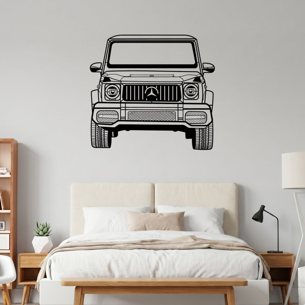 Mercedes G-Wagon Car Metal Laser Cut Metal Wall Art | Premium Steel Wall Decor