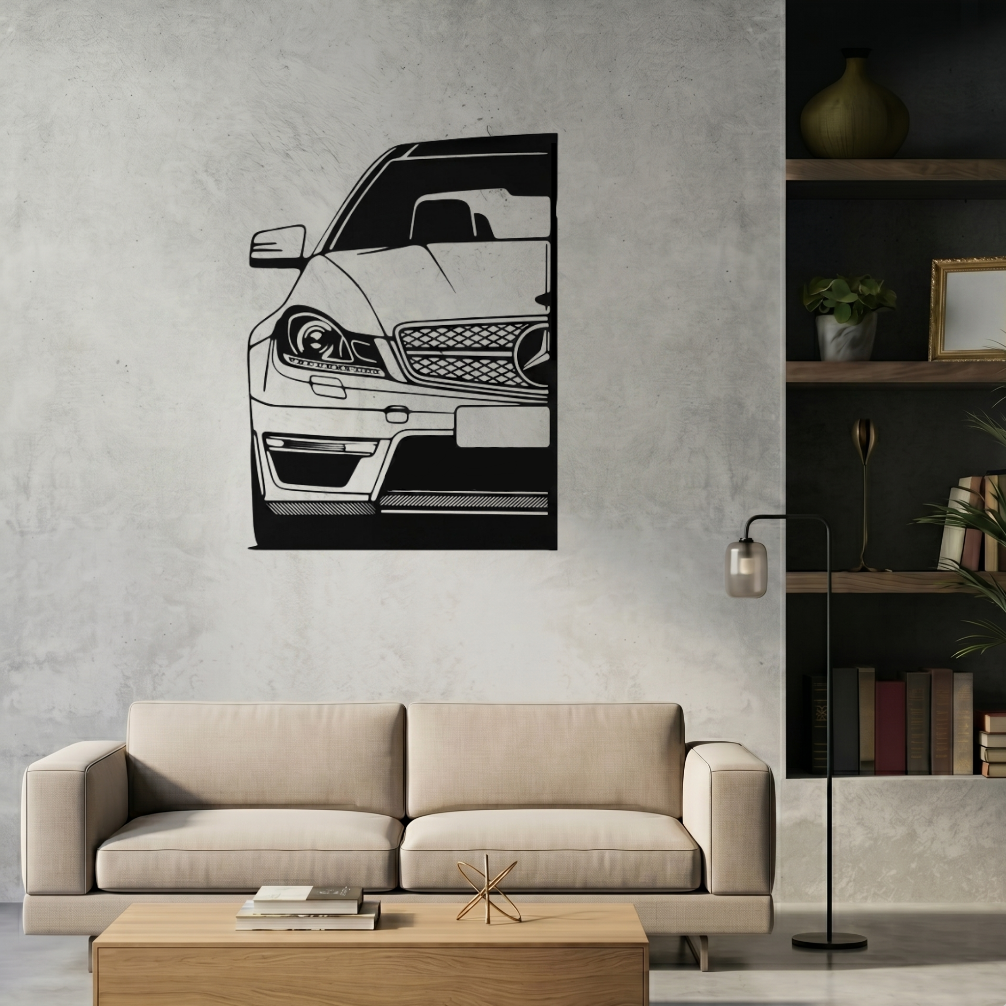 Mercedes-Benz Metal Wall Art – Premium Laser Cut Luxury Car Decor