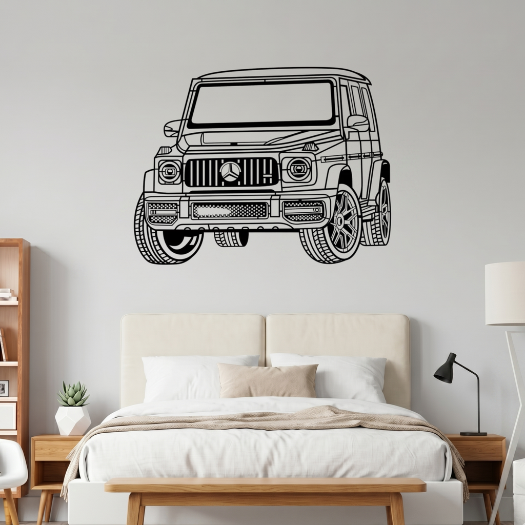 Mercedes-Benz G-Class Laser Cut Metal Wall Art | Premium Steel SUV Silhouette | Torque Walls