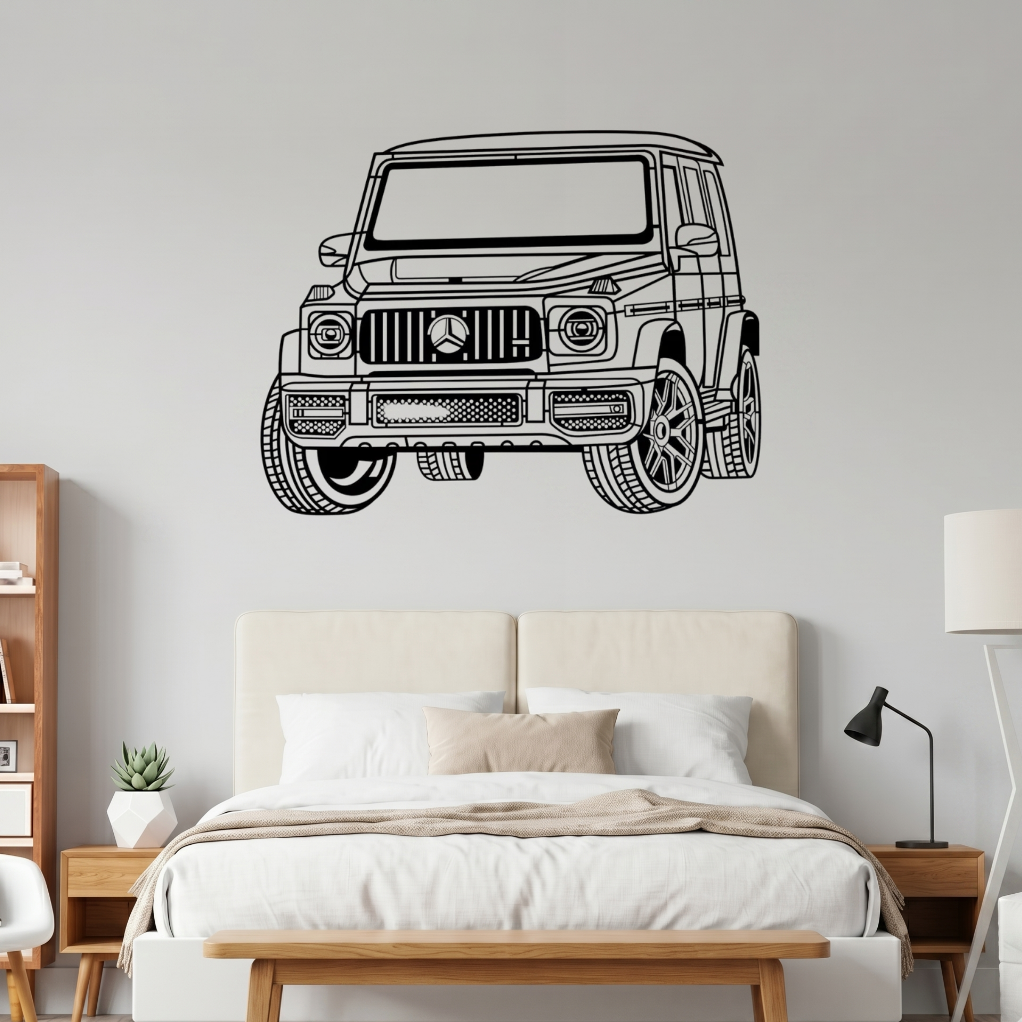 Mercedes-Benz G-Class Laser Cut Metal Wall Art | Premium Steel SUV Silhouette | Torque Walls