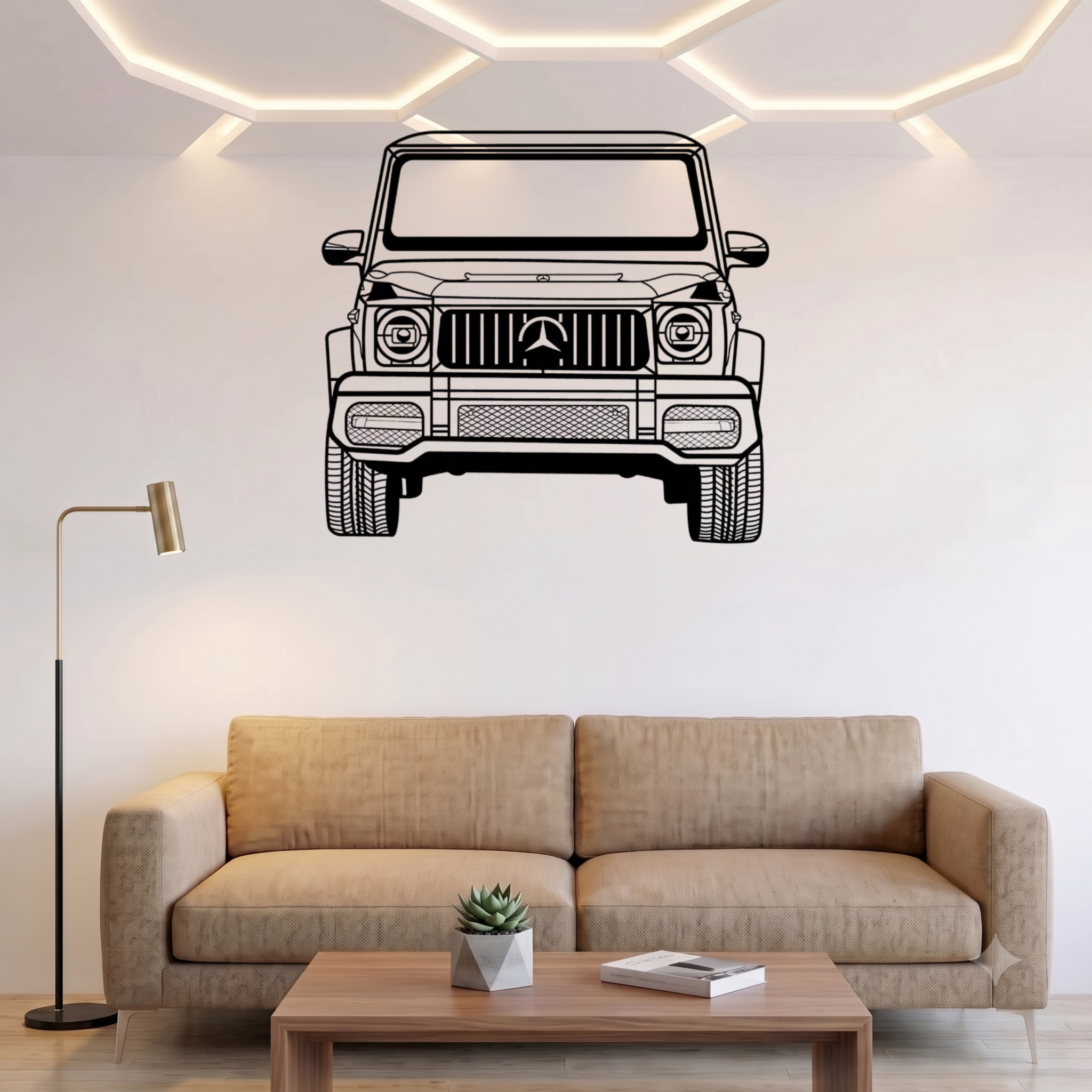Mercedes G-Wagon Car Metal Laser Cut Metal Wall Art | Premium Steel Wall Decor