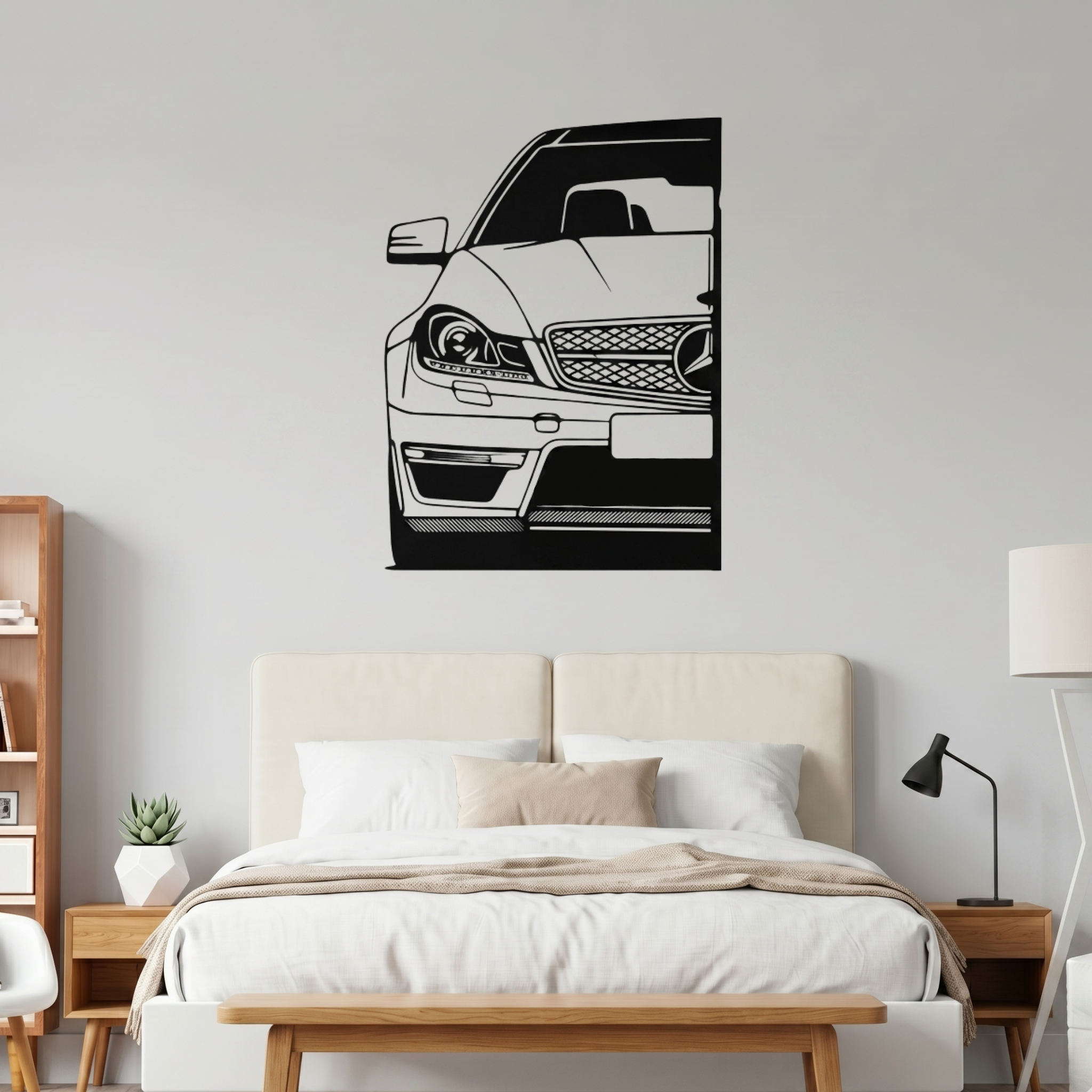 Mercedes-Benz Metal Wall Art – Premium Laser Cut Luxury Car Decor