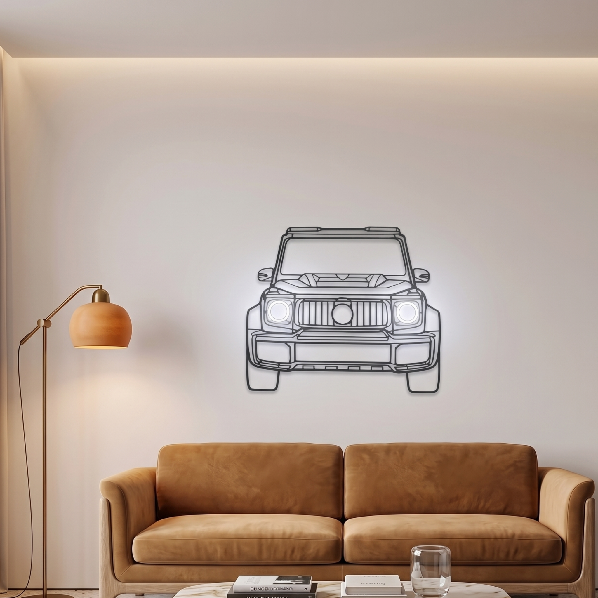Mercedes-Benz G-Class (G-Wagon) Neon Metal Wall Art | Laser Cut Steel Wall Decor with RGB LED | Torque Walls