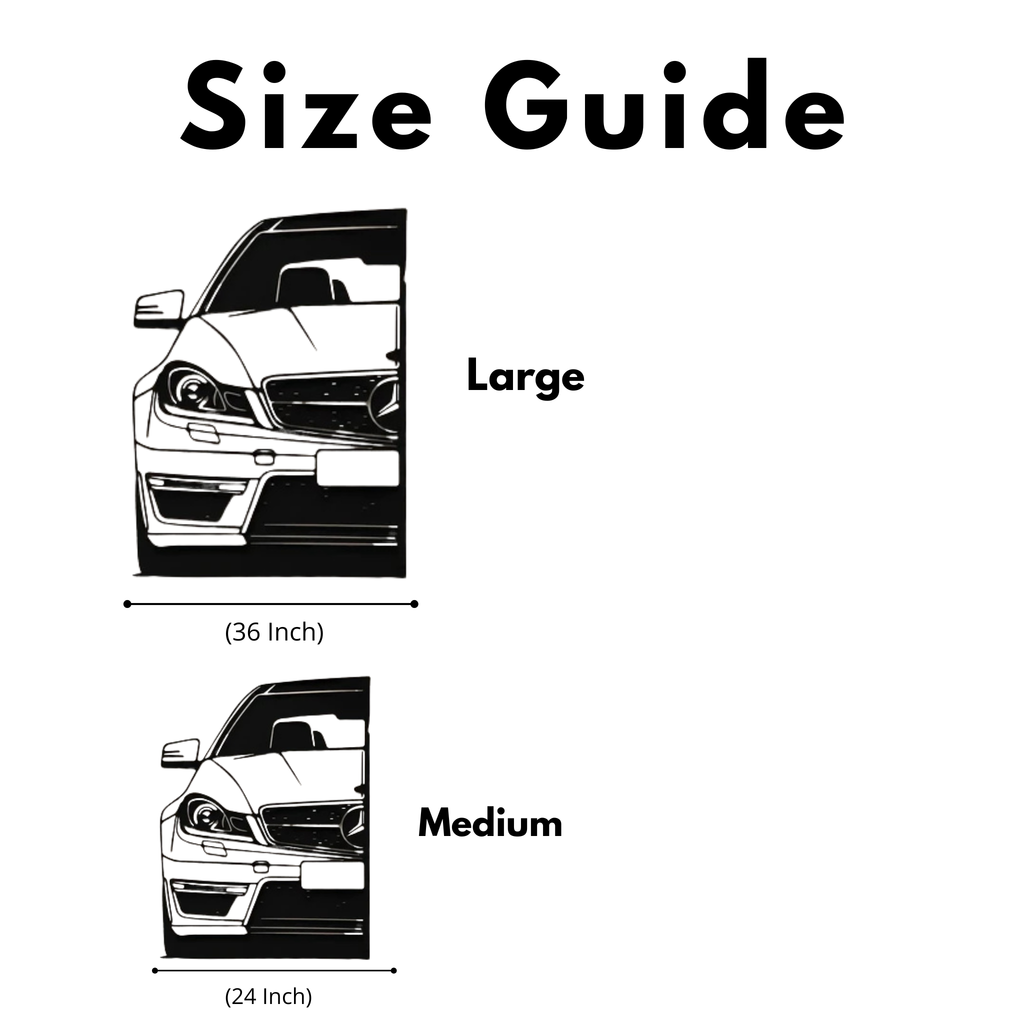 Mercedes-Benz Metal Wall Art – Premium Laser Cut Luxury Car Decor