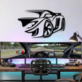Supercar Metal Wall Art – Modern Car Silhouette Decor for Garage & Room