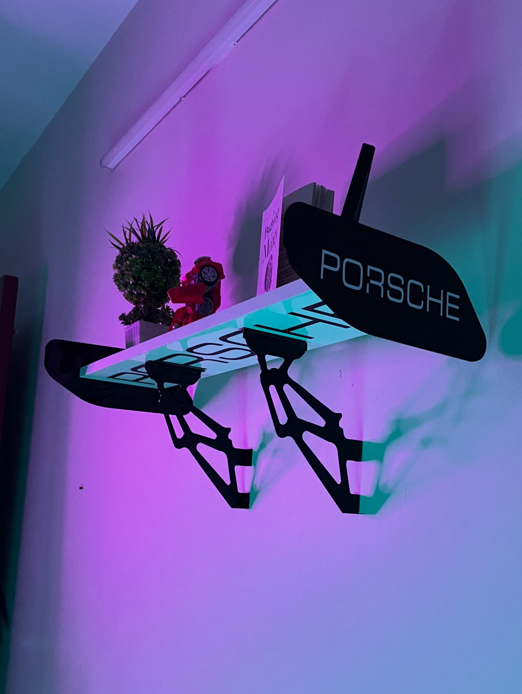 Wall Spoiler Shelf – Modern Automotive Display Shelf