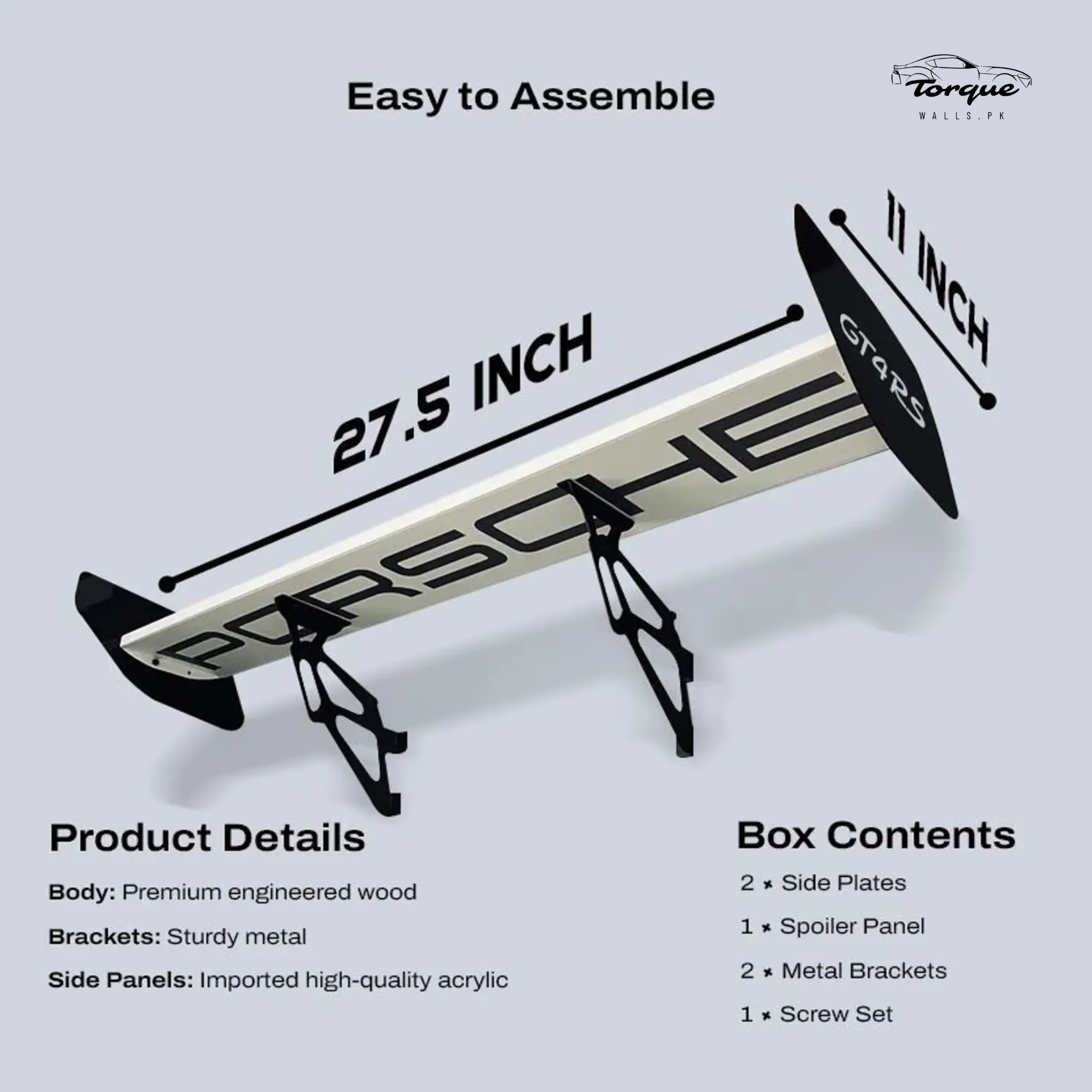 Wall Spoiler Shelf – Modern Automotive Display Shelf