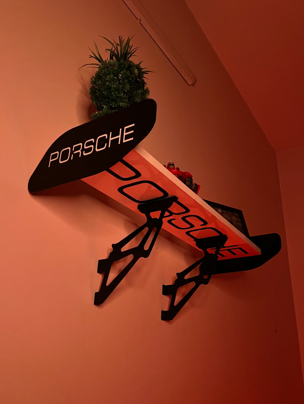 Wall Spoiler Shelf – Modern Automotive Display Shelf