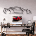 Ferrari 488 Metal Wall Frame – Luxury Supercar Laser Cut Wall Art