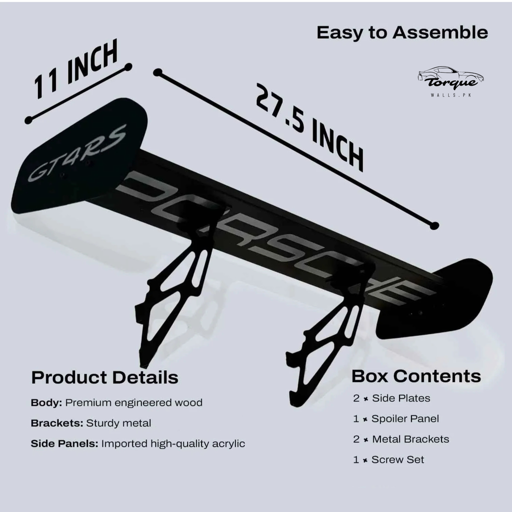 Wall Spoiler Shelf – Modern Automotive Display Shelf