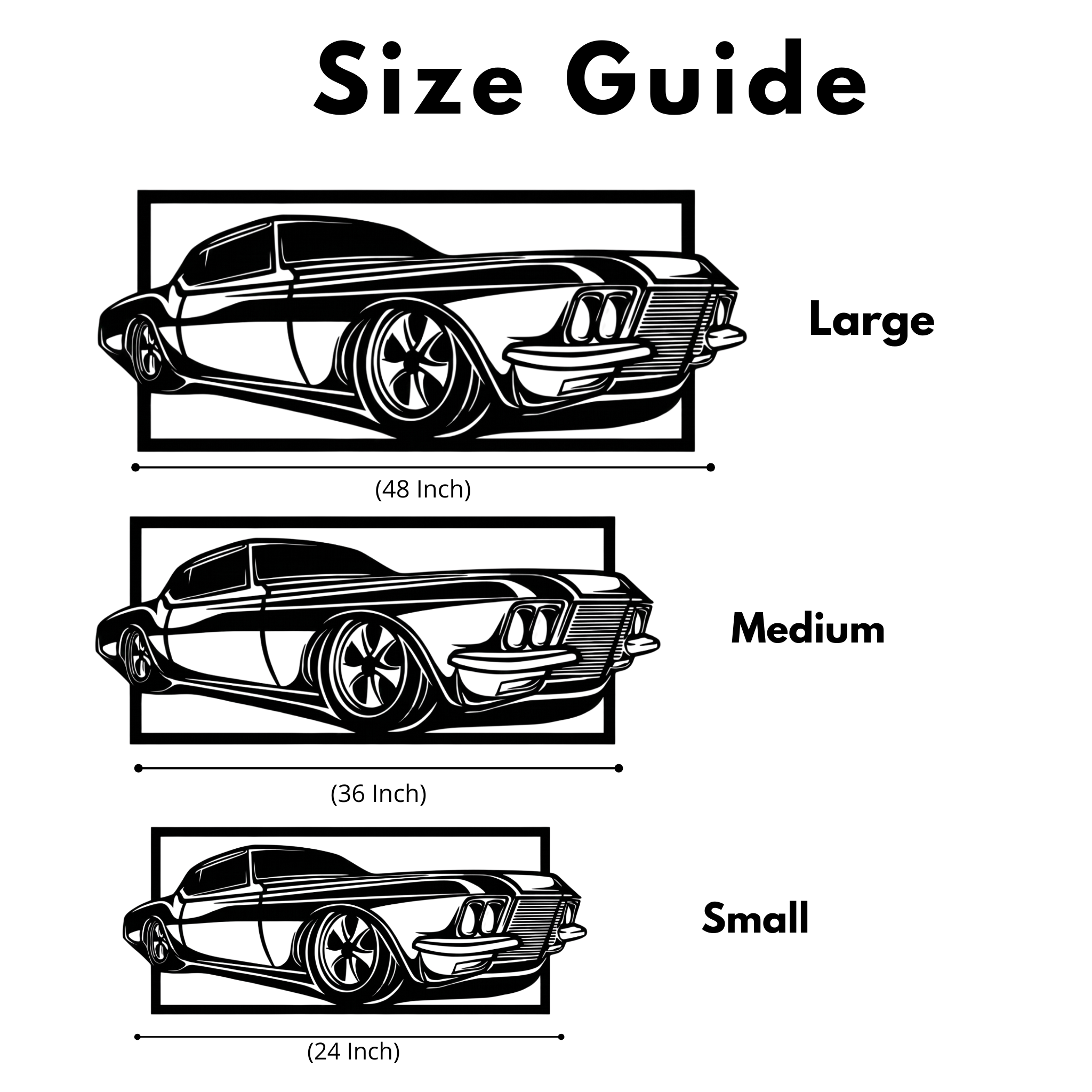 Buick Riviera Boattail Metal Wall Art – 1971–1973 Classic American Coupe Decor