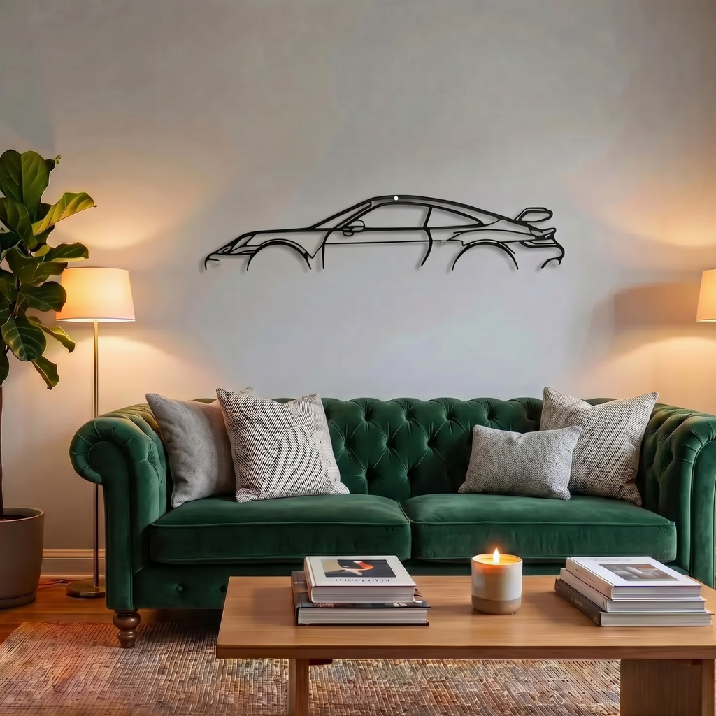 Premium Metal Wall Frame – Laser Cut Automotive Wall Art