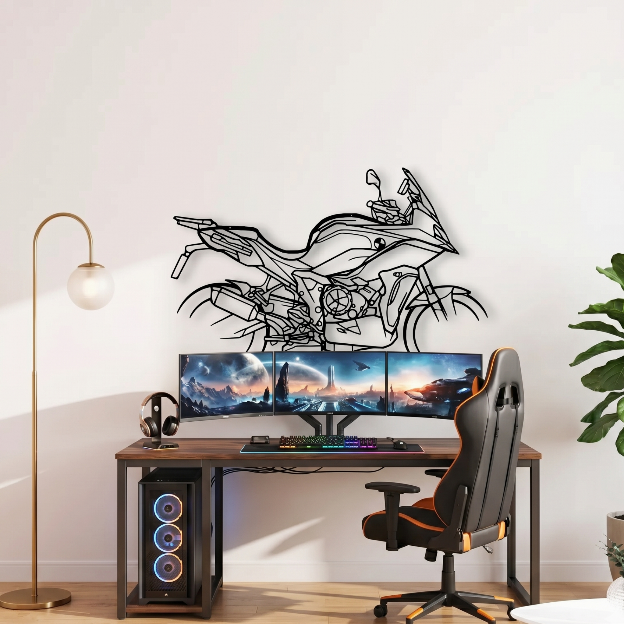 BMW S1000XR Metal Wall Frame – Premium Laser Cut Bike Wall Art