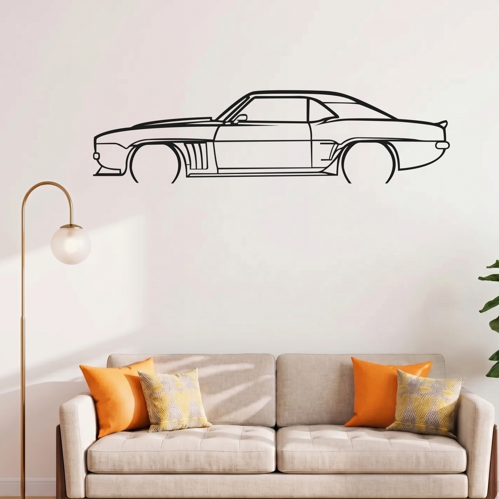 Premium Metal Wall Frame – Laser Cut Automotive Wall Art
