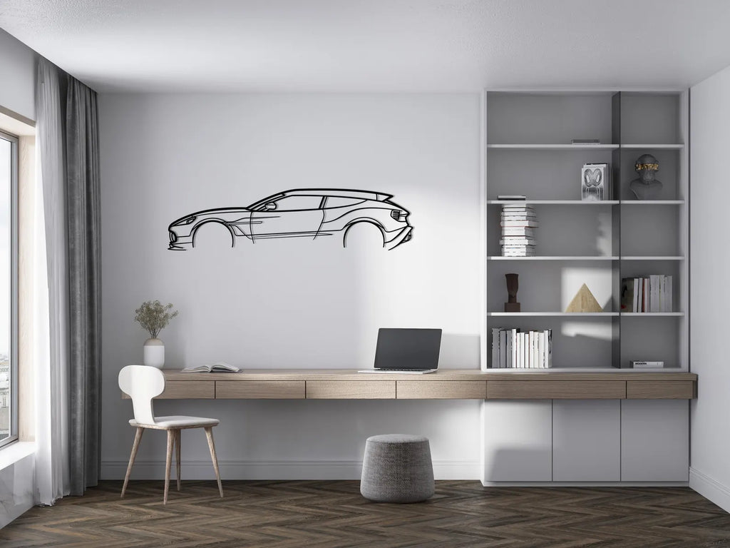 Aston Martin Vanquish Zagato Side Metal Car Wall Art | Laser Cut Steel Wall Decor | Torque Walls