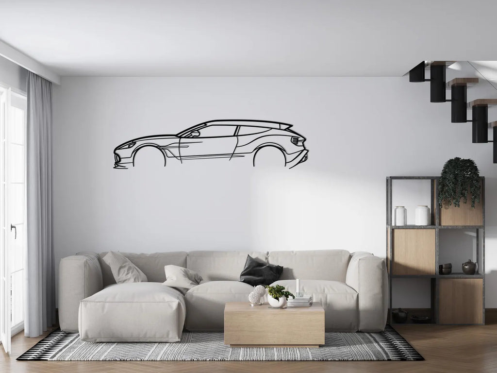 Aston Martin Vanquish Zagato Side Metal Car Wall Art | Laser Cut Steel Wall Decor | Torque Walls
