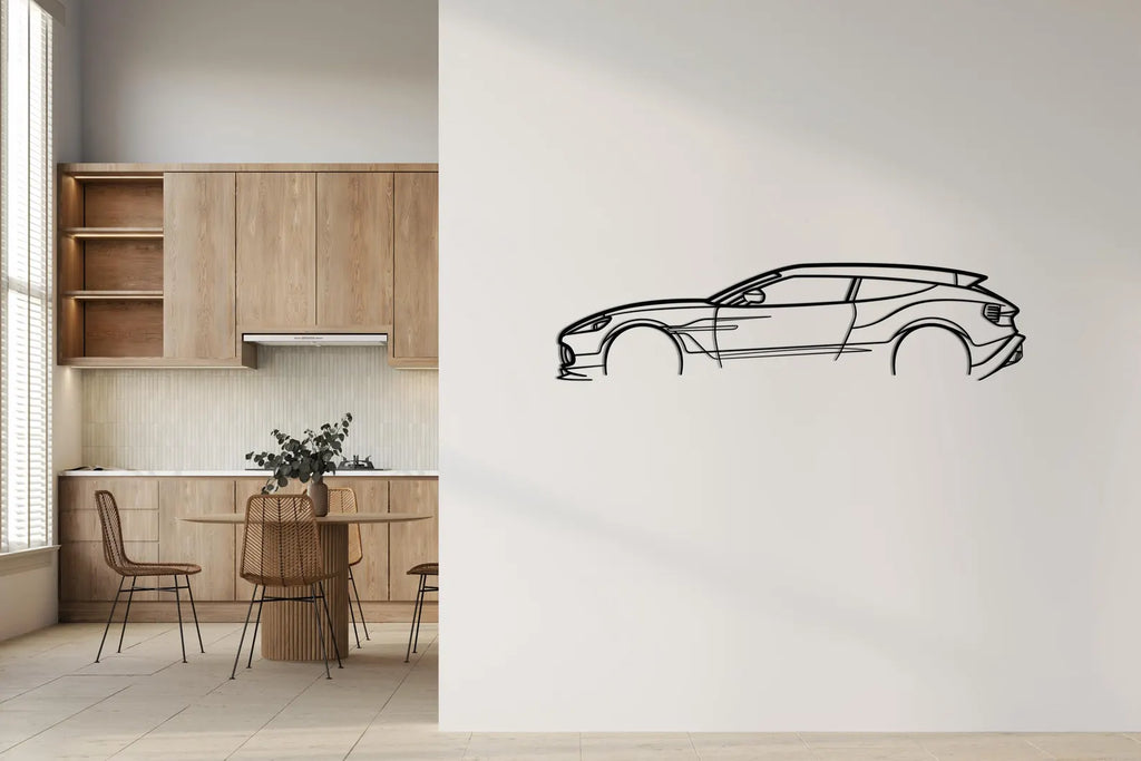 Aston Martin Vanquish Zagato Side Metal Car Wall Art | Laser Cut Steel Wall Decor | Torque Walls