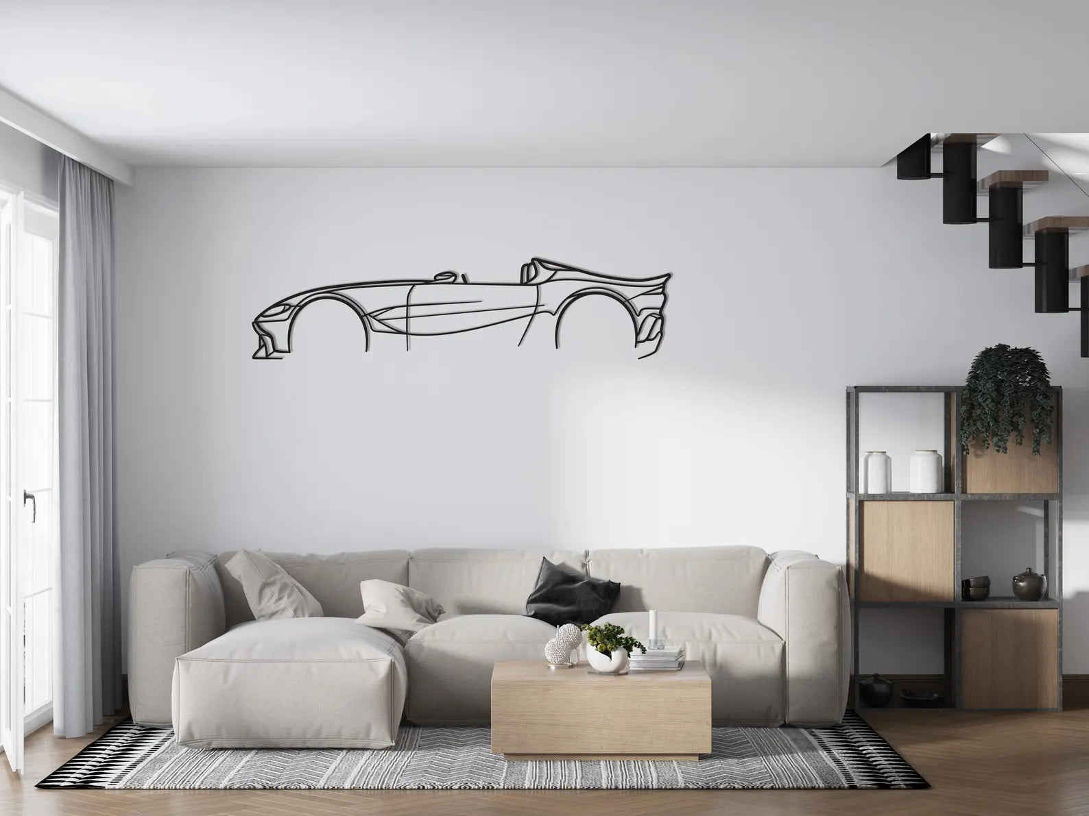 Aston Martin V12 Speedster Metal Car Wall Art | Laser Cut Steel Wall Decor | Torque Walls