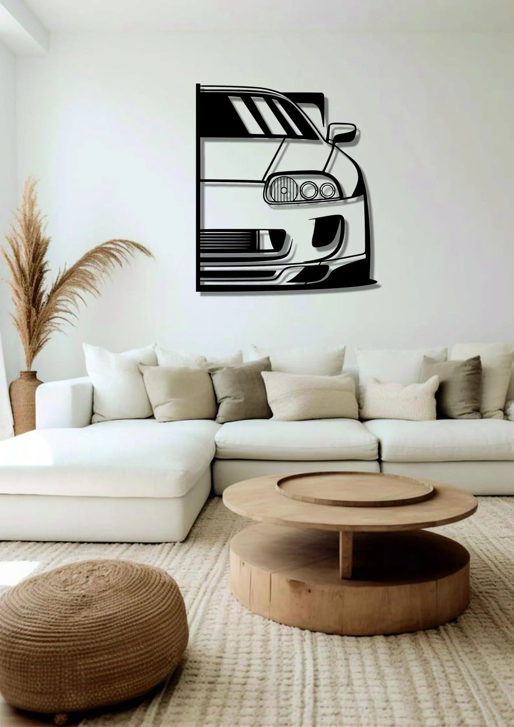 Toyota Supra Front Metal Car Wall Art | Laser Cut Steel Wall Decor | Torque Walls
