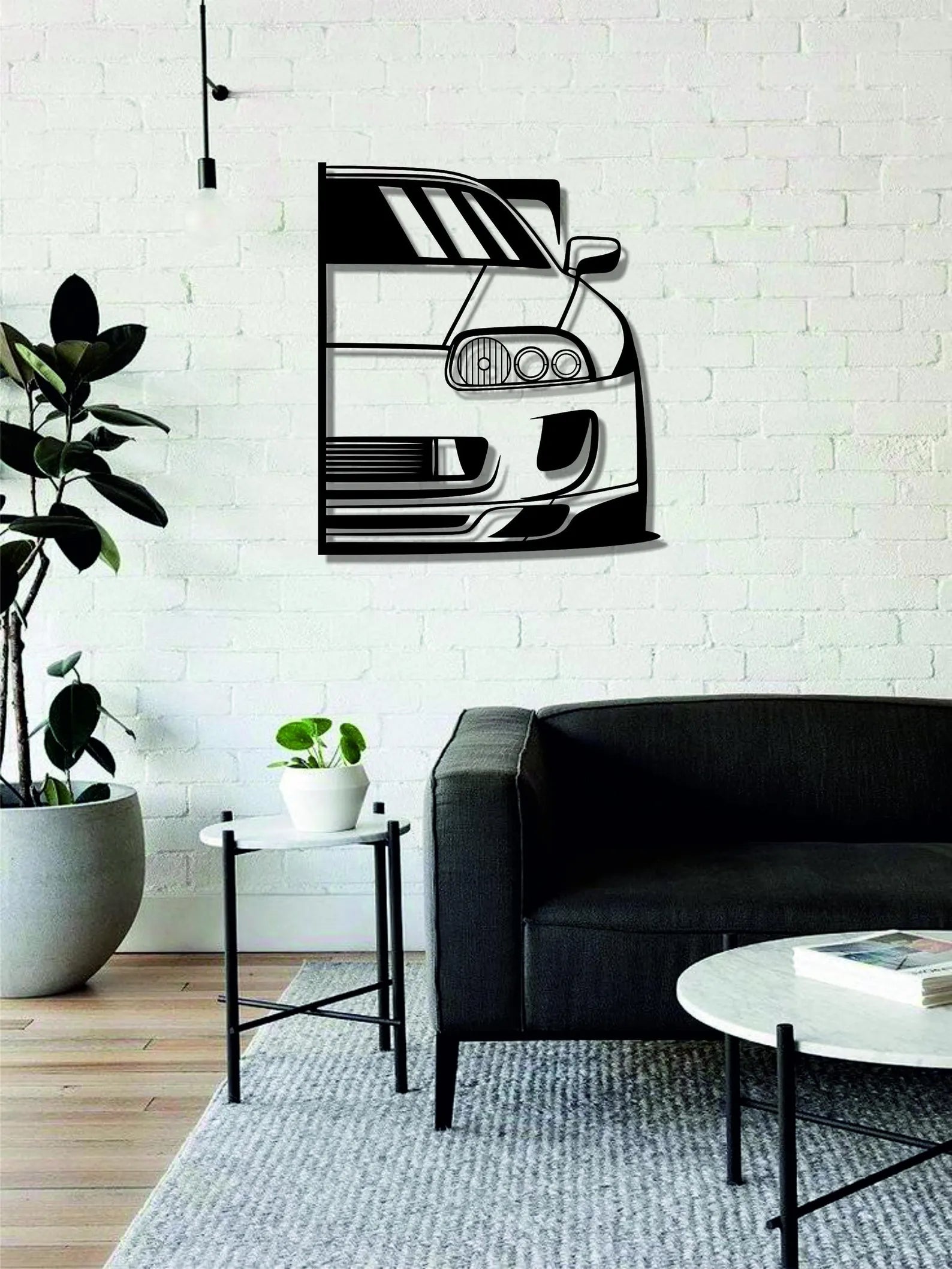 Toyota Supra Front Metal Car Wall Art | Laser Cut Steel Wall Decor | Torque Walls