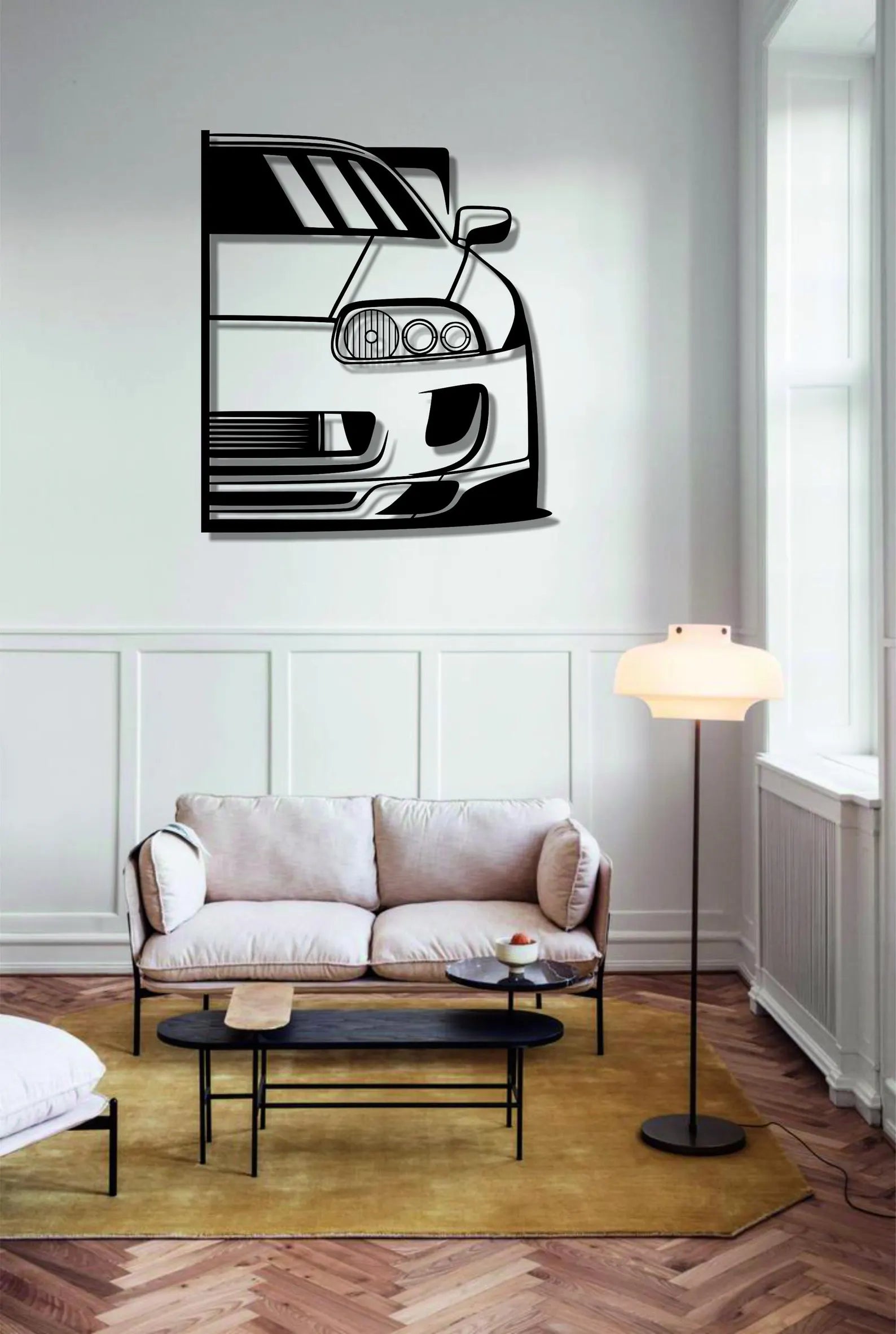 Toyota Supra Front Metal Car Wall Art | Laser Cut Steel Wall Decor | Torque Walls