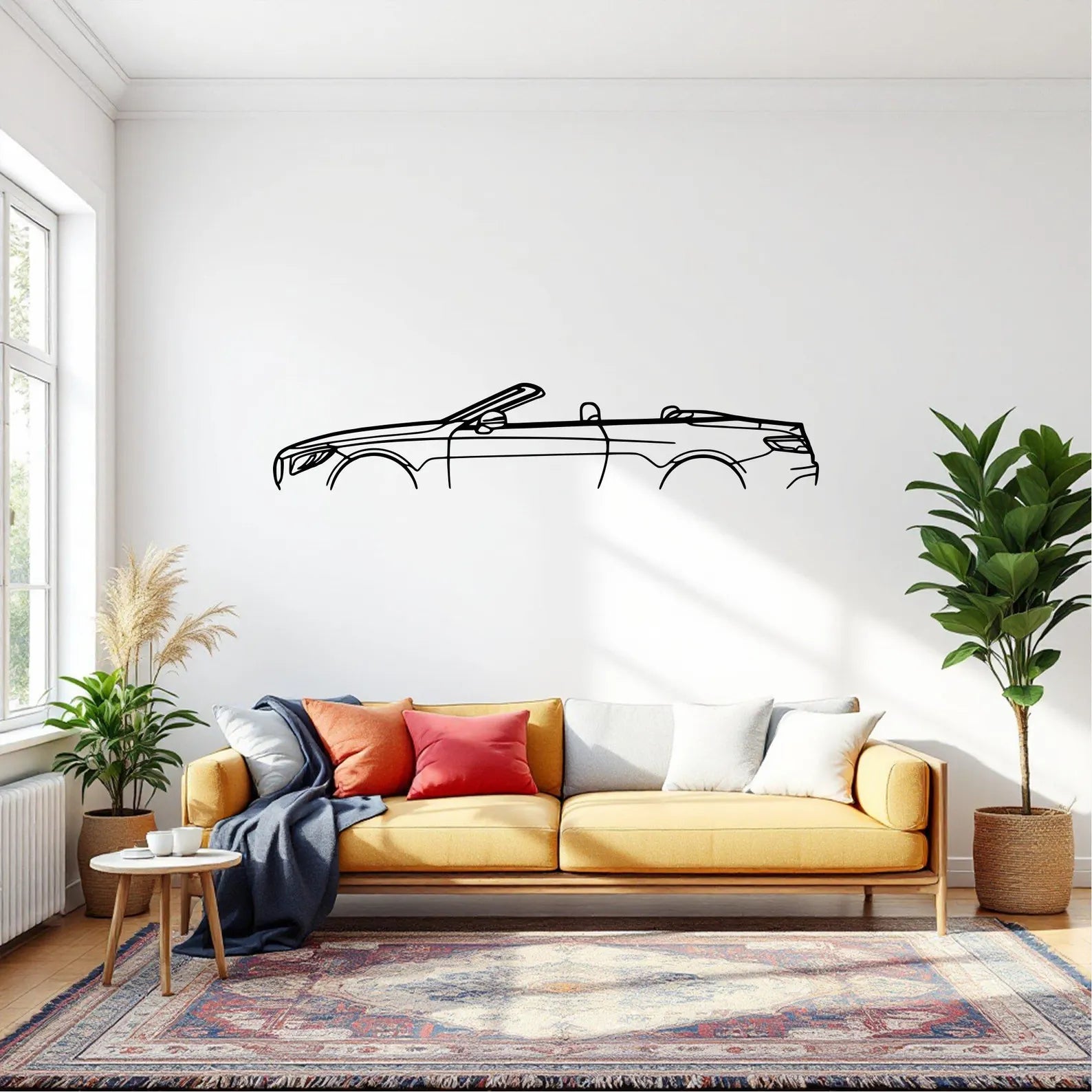 Mercedes-Benz S63 AMG Coupe Metal Wall Art | Laser Cut Steel Car Wall Decor | Torque Walls