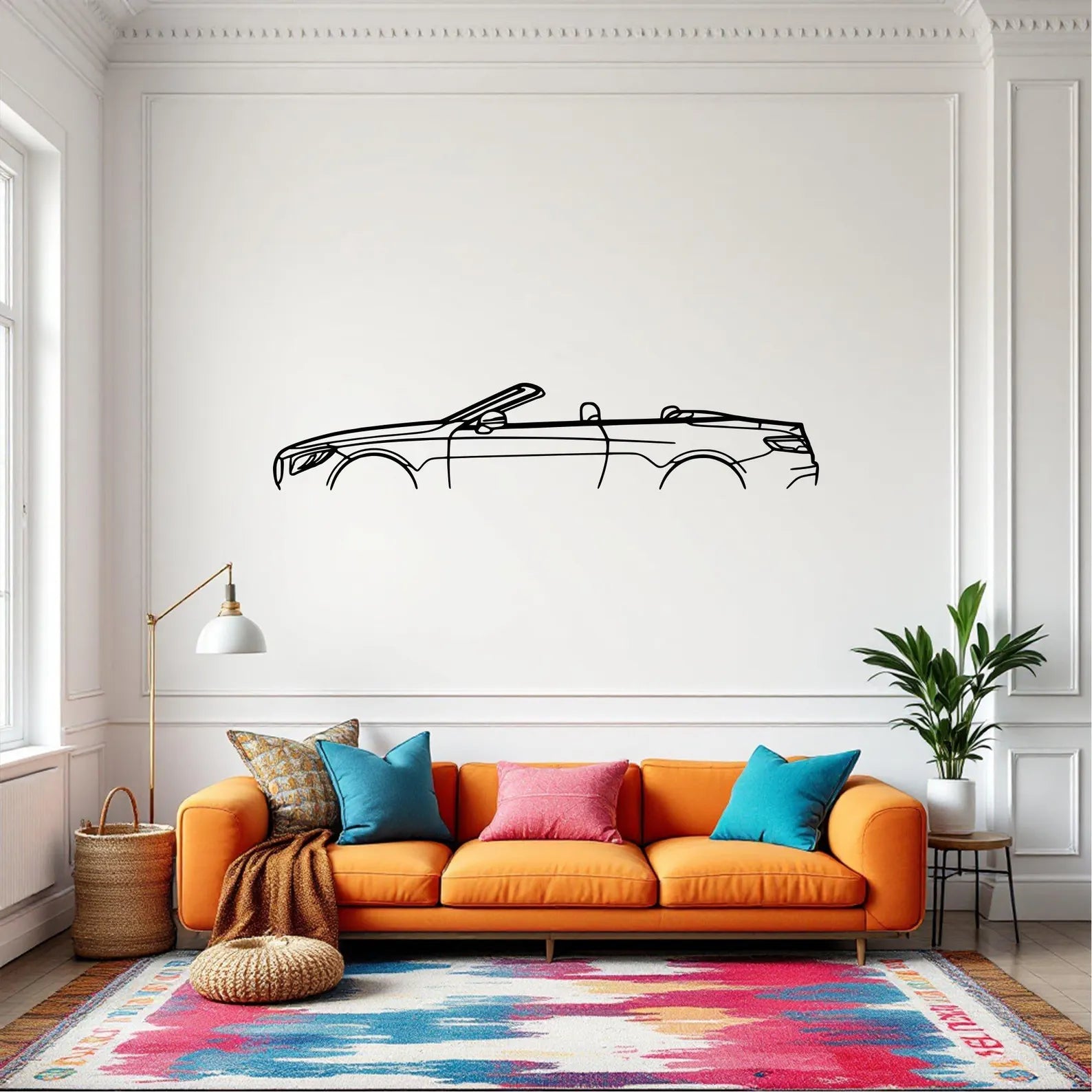 Mercedes-Benz S63 AMG Coupe Metal Wall Art | Laser Cut Steel Car Wall Decor | Torque Walls
