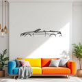 Mercedes-Benz S63 AMG Coupe Metal Wall Art | Laser Cut Steel Car Wall Decor | Torque Walls