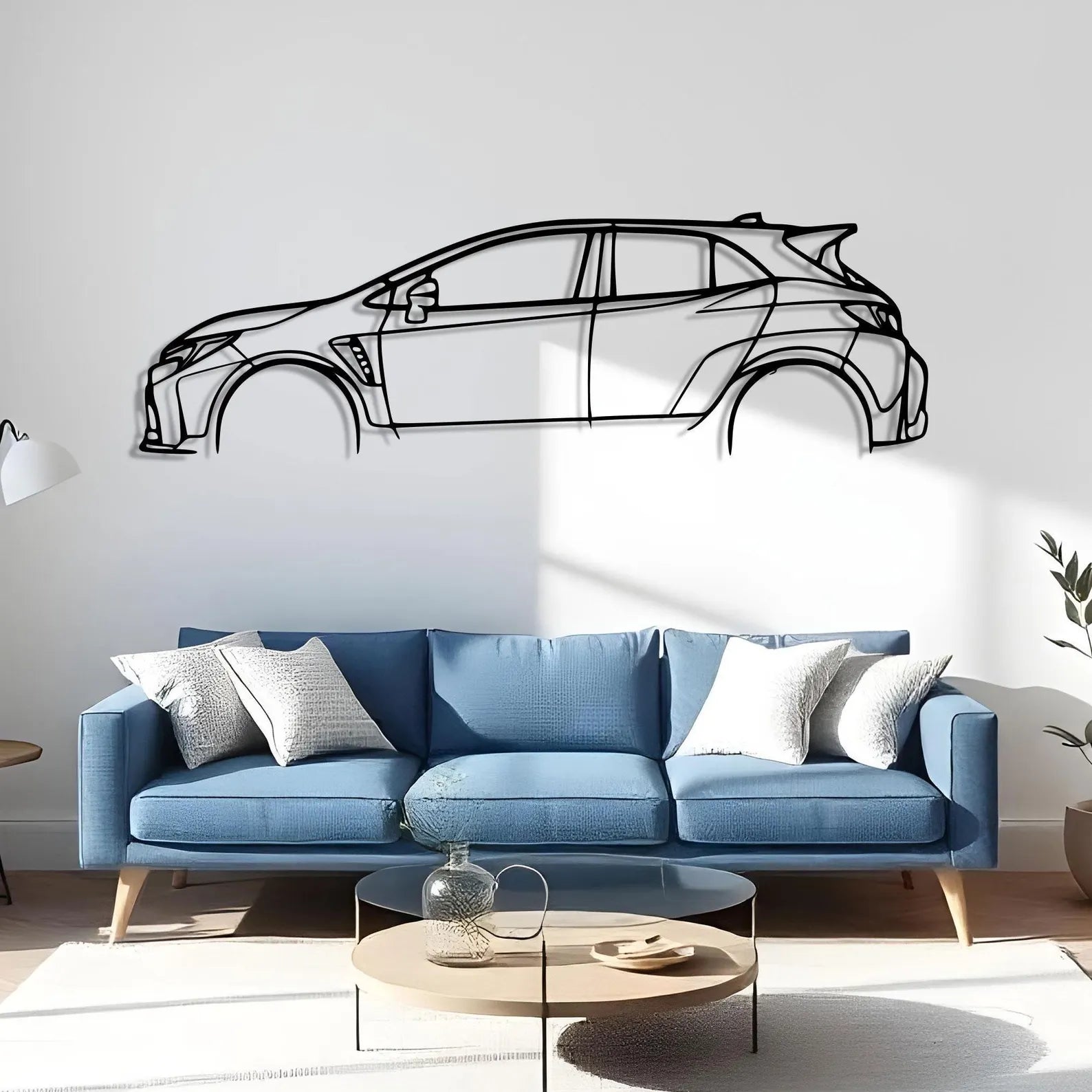 Toyota GR Corolla Metal Car Wall Art | Laser Cut Steel Wall Decor | Torque Walls