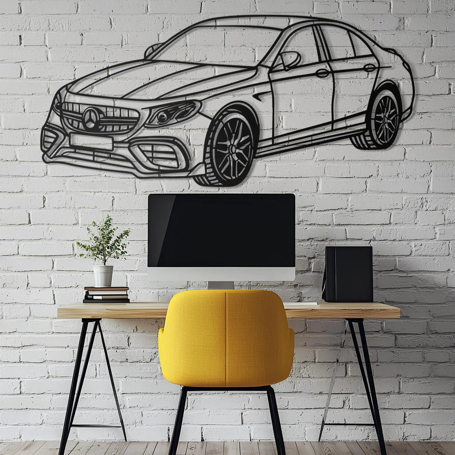 Mercedes-Benz AMG Metal Car Wall Art | Laser Cut Steel Wall Decor | Torque Walls