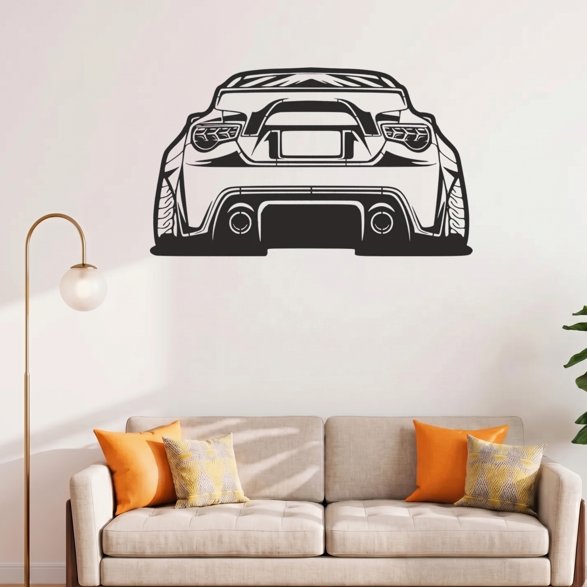 Premium Metal Wall Frame – Laser Cut Automotive Wall Art